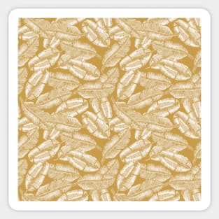 Golden Banana Leaves Sticker